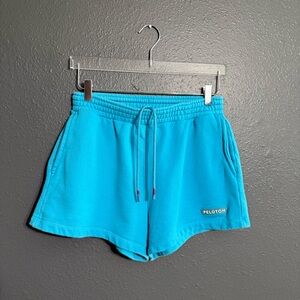 Peloton Sweat Shorts Bright Blue Size L